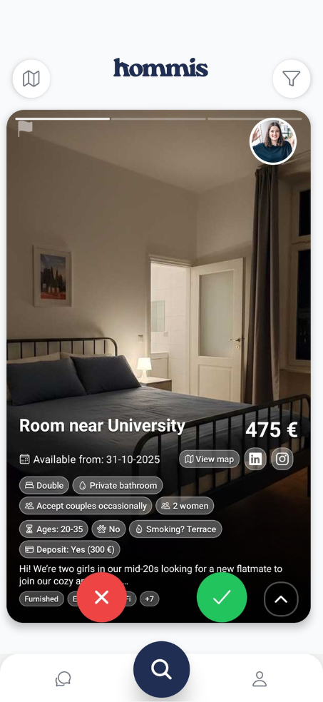 Hommis App Screenshot